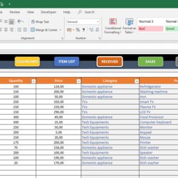 Stock Inventory Tracker Calculate In And Outs Excel Stocks Template