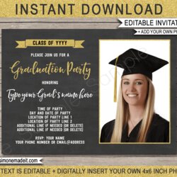 Marvelous Free Printable Graduation Invitations Photo Invitation Template