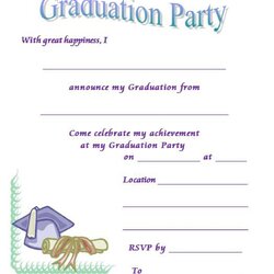 Brilliant Free Graduation Invitation Templates Invitations Printable Template Party Invite Lab Kb