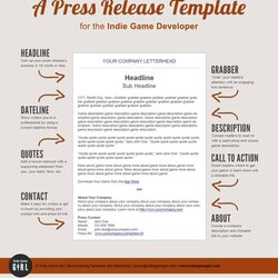 Free Press Release Templates Word Excel Formats Indie Fundraiser Sample