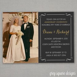 Swell Wedding Anniversary Invitation Invitations