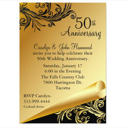 Fantastic Wedding Anniversary Invitation Examples Format Publisher Illustrator Word Vector Designs Pages Buy