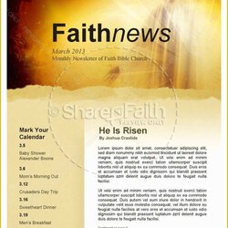 Sterling Free Printable Newsletter Templates For Church Of Newsletters Youth Ms Word Publisher