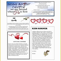 Admirable Free Printable Newsletter Templates For Church Of Monthly Documents Template