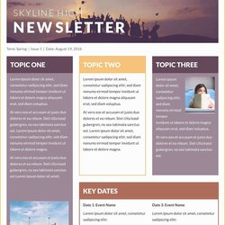 Marvelous Free Church Newsletter Templates Of Printable Amp Email