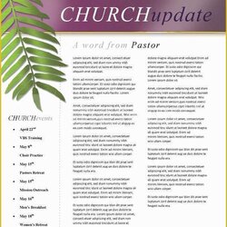 Spiffing Free Printable Newsletter Templates For Church Template Of Palm Sunday