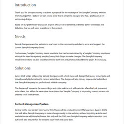 Free Website Design Proposal Templates In Ms Word Pages Template Sample Doc Business Credits