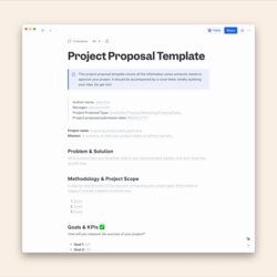 Superlative It Project Proposal Template At