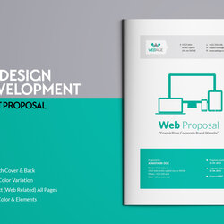 Website Proposal Template Brochure Templates Creative Market Development Project Web