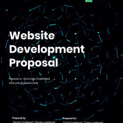 Web Development It And Design Proposal Templates Free Samples Website Template