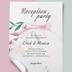 Terrific Wedding Reception Program Template Illustrator Word Apple Pages Templates Examples Ms Publisher