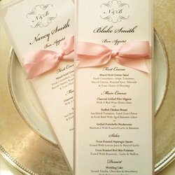 Wedding Reception Program Templates Vector Template Simple Printable