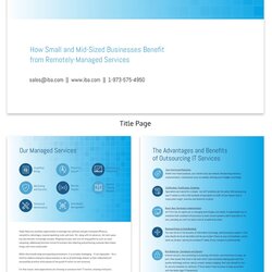 Marvelous Page Turning White Paper Examples Design Guide Simple Blue Tech