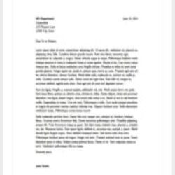 Perfect Sample Cover Letter Template Latex Templates Modern Free