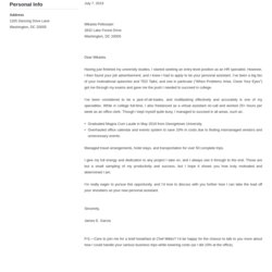 Tremendous Latex Cover Letter Templates For Any Job Template Modern
