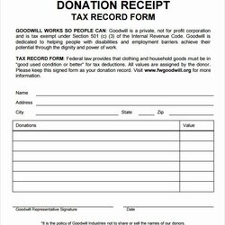 Very Good Donation Tax Receipt Template Inspirational Deduction Deductible Excel Authentic Charity Veterans
