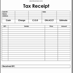 Perfect Donation Tax Receipt Template Elegant Templates