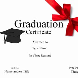 Graduation Certificate Template Customize Online Print Printable Diploma Templates Word Grad Card Name