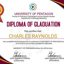 Copy Of Graduation Certificate Template Ts