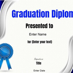 Matchless Free Printable Diploma Template Certificate Templates Customize Editable Print Online Certificates