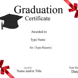 Fantastic Graduation Certificate Template Customize Online Print Diploma Certificates Grad Fill