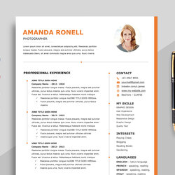 Resume Templates Word Template