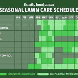 Complete Lawn Maintenance Schedule For The Year