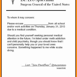 Terrific Urgent Care Doctor Note In Doctors Template