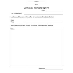 Superb Urgent Care Doctors Note Templates Real Fake Doctor