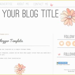 Wonderful Free Blogger Templates Of Blog April
