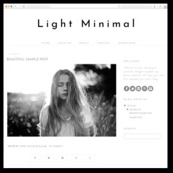 Terrific Free Blogger Template Light Minimal Templates Countdown Sketch Contact