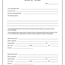 Champion Blank Bill Of Sale Form Template Templates Printable Word Visit