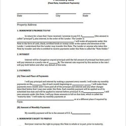 Preeminent Promissory Note Template Free Word Format Download California Printable Templates Business