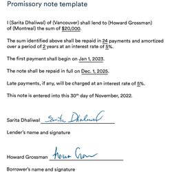 Legit What Is Promissory Note Template Gr