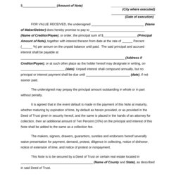 Sterling California Promissory Note Doc Template Large