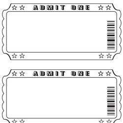 Perfect Best Ideas About Ticket Template On Blank Tickets Printable Templates
