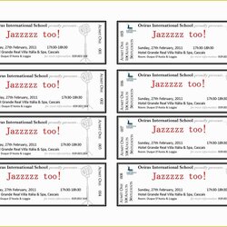 Excellent Free Ticket Templates Per Page Of New Avery Raffle Template Tickets Word Event Printable Microsoft