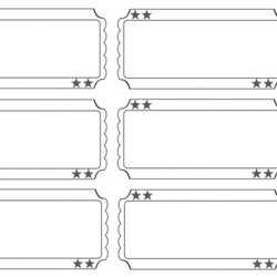 Printable Raffle Tickets Blank Kids Google Search Ticket Template Templates Event Carnival Admission Word