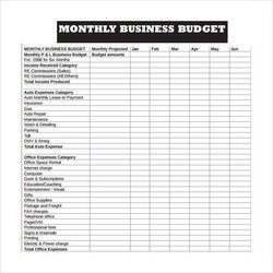 Tremendous Business Budget Template Excel Expenses Printable Worksheet Small Monthly Log Sample Templates