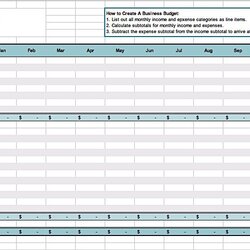 Peerless Business Budget Template For The Financially Savvy Investor Small Simple Line Include Budgeting