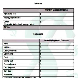 The Highest Quality Free Budget Template Sample