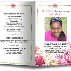 Champion Sample Funeral Program Order Of Service Memorial Programs Stunning Free Template Download Ideas