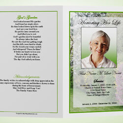 Super What Is Funeral Program Memorial Programs Templates Template Garden Examples Sample Spring Layout Cover