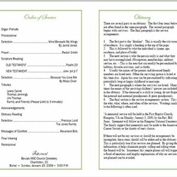 Swell Sample Funeral Program Template Free