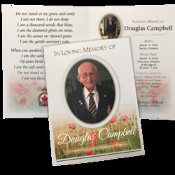 Service Program Template Aftermath Deceased Sample Funeral