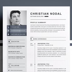 The Highest Quality Apple Pages Resume Template Design