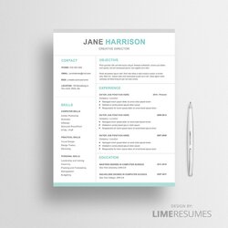 Great Apple Pages Resume Templates For Template
