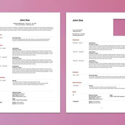 Tremendous Free Apple Pages Resume Templates To Help You Get Your Next Job Template Minimalist Editable