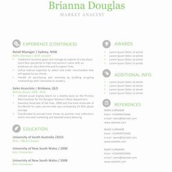 Champion Apple Pages Resume Template In One Page