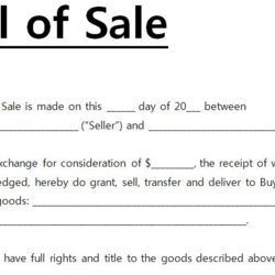 Admirable Free Printable Bill Of Sale Form Generic Ohio Consideration